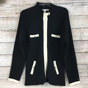 VTG Tommy Hilfiger Cardigan Sweater Long Full Zip